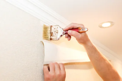 Pose de papier peint à Vernoux-en-Gâtine — revêtements muraux et toiles de verre